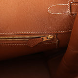 Pre-owned Hermes Birkin 40 Gold Togo Gold Hardware
