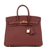 Hermes Birkin 25 Rouge H Togo Gold Hardware