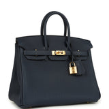 Hermes Birkin 25 Bleu Abysse Togo Gold Hardware
