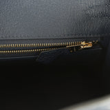 Hermes Birkin 25 Bleu Abysse Togo Gold Hardware