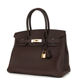 Hermes Birkin 30 Chocolate Togo Gold Hardware