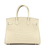 Hermes Birkin 30 Beton Matte Alligator Gold Hardware - Thumbnail View 4