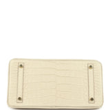 Hermes Birkin 30 Beton Matte Alligator Gold Hardware - Thumbnail View 6
