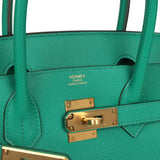 Hermes Birkin 30 Vert Jade Epsom Gold Hardware
