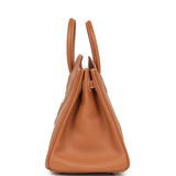 Hermes Birkin Shadow 25 Gold Swift Palladium Hardware