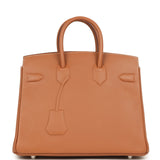 Hermes Birkin Shadow 25 Gold Swift Palladium Hardware