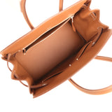 Hermes Birkin Shadow 25 Gold Swift Palladium Hardware