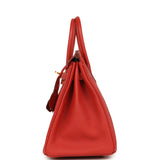 Hermes Birkin 25 Vermillion Togo Gold Hardware - Thumbnail View 3