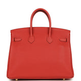 Hermes Birkin 25 Vermillion Togo Gold Hardware - Thumbnail View 4