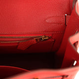 Hermes Birkin 25 Vermillion Togo Gold Hardware - Thumbnail View 8
