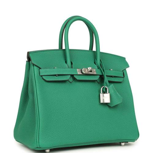 Hermes Birkin 25 Vert Vertigo Togo Palladium Hardware