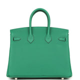Hermes Birkin 25 Vert Vertigo Togo Palladium Hardware