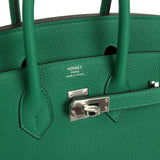 Hermes Birkin 25 Vert Vertigo Togo Palladium Hardware