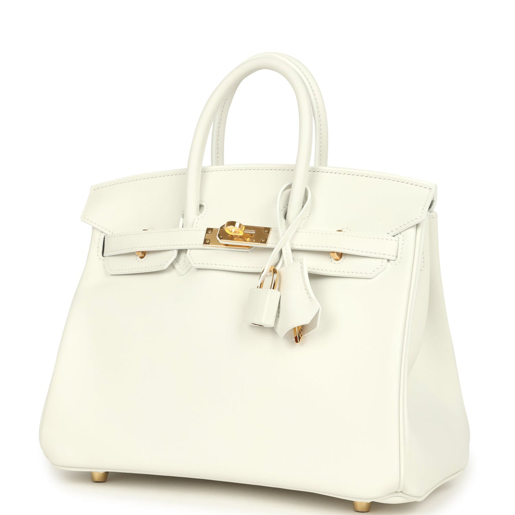 Hermes Birkin 25 New White Swift Gold Hardware New Authentic hermes-birkin-25-new-white-swift-gold-hardware-new-authentic