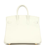 Hermes Birkin 25 New White Swift Gold Hardware - Thumbnail View 4