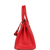 Pre-owned Hermes Birkin 30 Rouge Casaque Epsom Gold Hardware