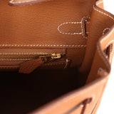 Pre-owned Hermes Birkin 25 Gold Togo Gold Hardware