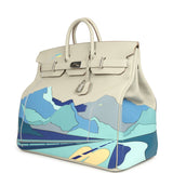 Pre-owned Hermes HAC Birkin 50 "Endless Road" Gris Perle Togo Palladium Hardware