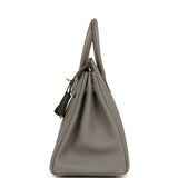 Hermes Birkin 25 Etain Togo Gold Hardware