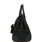 Hermes Birkin 25 Cargo Black Toile Goeland and Black Swift Palladium Hardware