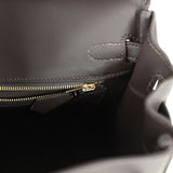 Hermes Birkin 25 Ecru and Beige Toile H Canvas and Bai Brun Swift Gold Hardware