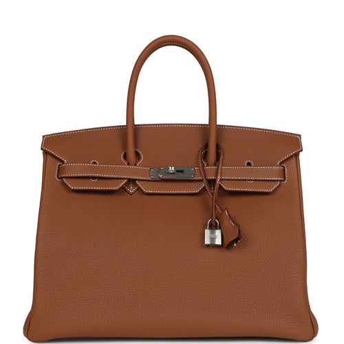Hermes Birkin 35 Gold Togo Palladium Hardware