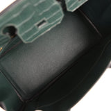 Hermes Birkin 30 Vert Fonce Matte Alligator Gold Hardware