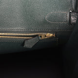 Hermes Birkin 30 Vert Fonce Matte Alligator Gold Hardware