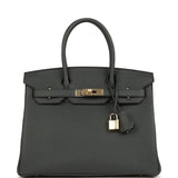 Hermes Birkin 30 Plomb Togo Permabrass Hardware
