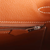 Hermes Birkin Sellier 25 Gold Epsom Palladium Hardware