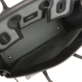 Hermes Birkin 25 Cargo Vert Mangrove Toile Goeland and Black Swift Palladium Hardware