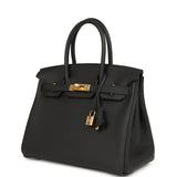 Hermes Birkin 30 Black Togo Gold Hardware