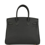 Hermes Birkin 30 Black Togo Gold Hardware