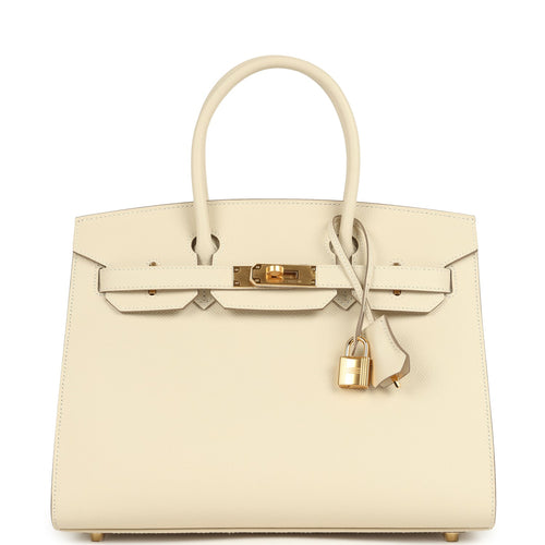 Hermes Birkin Sellier 30 Craie Epsom Gold Hardware