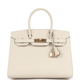 Hermes Birkin Sellier 30 Craie Epsom Gold Hardware