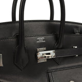 Hermes Limited Edition Birkin Rock 25 Black Volupto Palladium Hardware