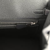 Hermes Limited Edition Birkin Rock 25 Black Volupto Palladium Hardware