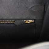 Pre-owned Hermes Birkin 35 Bleu Nuit Togo Gold Hardware - Thumbnail View 9