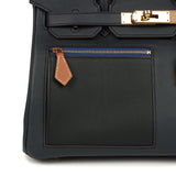 Pre-owned Hermes Colormatic Birkin 30 Caban, Chai & Black Swift Gold Hardware - Thumbnail View 7