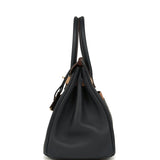 Pre-owned Hermes Colormatic Birkin 30 Caban, Chai & Black Swift Gold Hardware - Thumbnail View 3