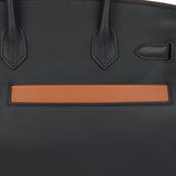 Pre-owned Hermes Colormatic Birkin 30 Caban, Chai & Black Swift Gold Hardware - Thumbnail View 8