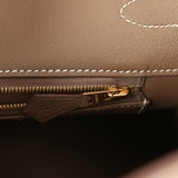 Pre-owned Hermes Birkin 35 Etoupe Togo Gold Hardware - Thumbnail View 8