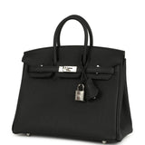 Hermes Birkin 25 Black Togo Palladium Hardware