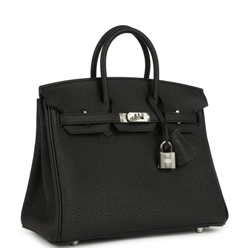 Hermes Birkin 25 Black Togo Palladium Hardware