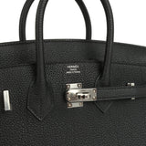Hermes Birkin 25 Black Togo Palladium Hardware