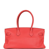 Vintage Hermes Shoulder Birkin 42 JPG Bougainvillea Clemence Palladium Hardware