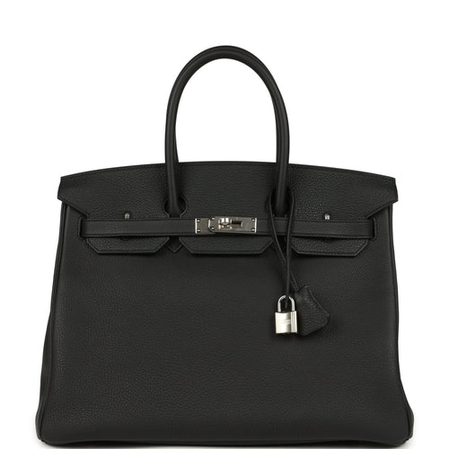 Hermes Birkin 35 Black Togo Palladium Hardware