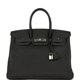 Hermes Birkin 35 Black Togo Palladium Hardware