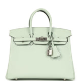 Hermes Birkin 25 Vert Peppermint Swift Palladium Hardware - Thumbnail View 1