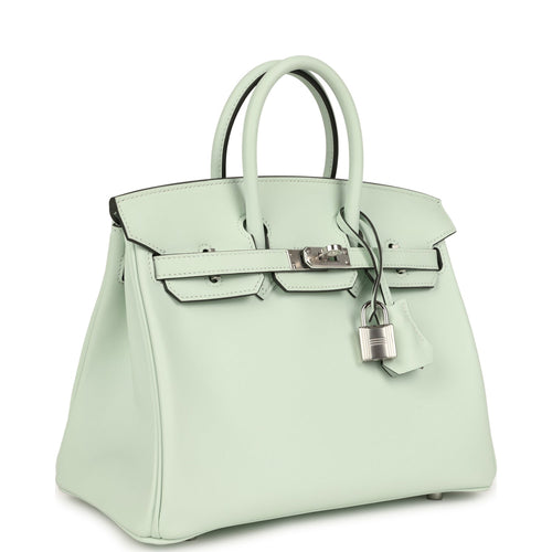 Hermes Birkin 25 Vert Peppermint Swift Palladium Hardware